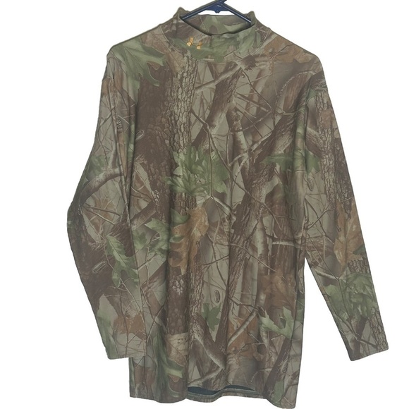 Under Armour Other - Under Armour Scent Control Camo Realtree Fitted Cold Gear Stretch Shirt XXL